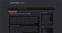 Desktop Screenshot of matttopper.com
